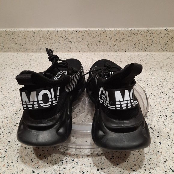 GSLMOLN Mens Black Lace Up Lightweight Athletic Running Shoes Size 41 US 8 - Picture 3 of 7